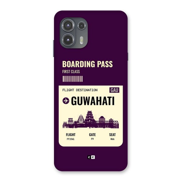 Guwahati Boarding Pass Back Case for Motorola Edge 20 Fusion