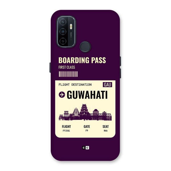 Guwahati Boarding Pass Back Case for Oppo A32