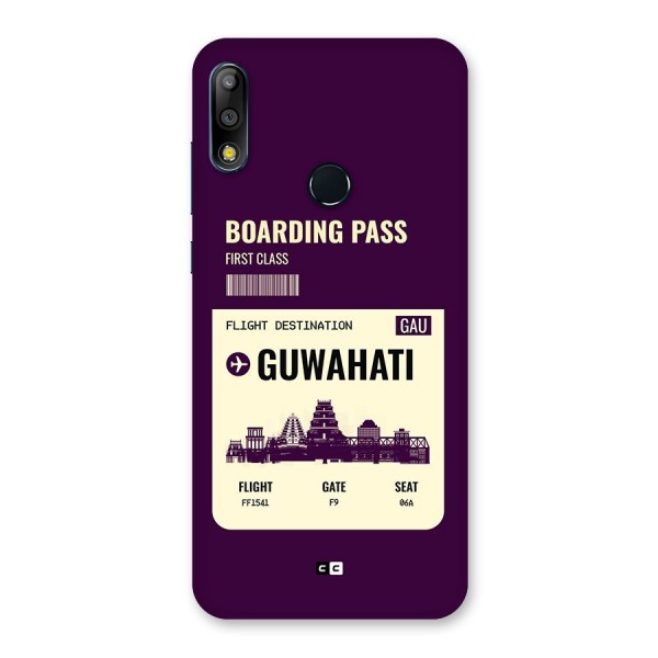 Guwahati Boarding Pass Back Case for Zenfone Max Pro M2