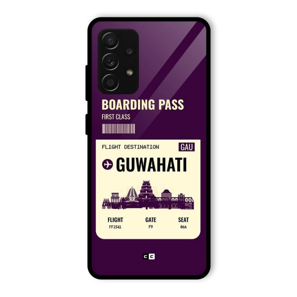 Guwahati Boarding Pass Glass Back Case for Galaxy A53 5G
