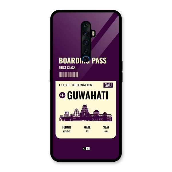 Guwahati Boarding Pass Glass Back Case for Oppo Reno2 F