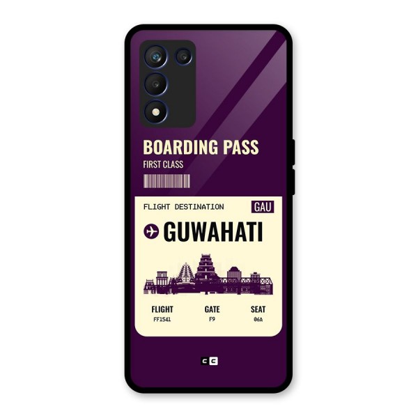 Guwahati Boarding Pass Glass Back Case for Realme 9 5G Speed