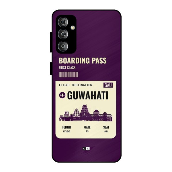 Guwahati Boarding Pass Metal Back Case for Galaxy F23