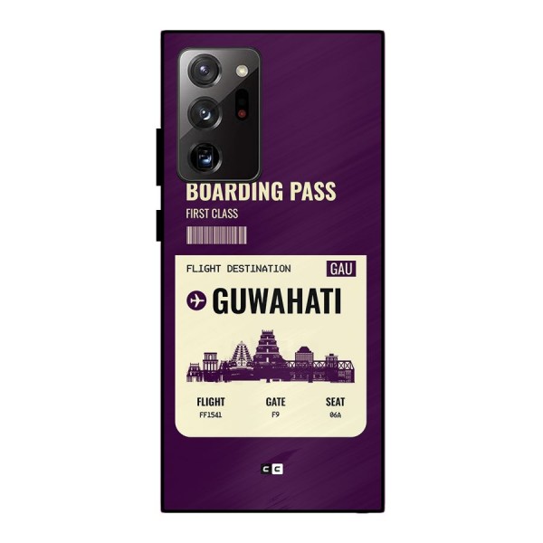 Guwahati Boarding Pass Metal Back Case for Galaxy Note 20 Ultra