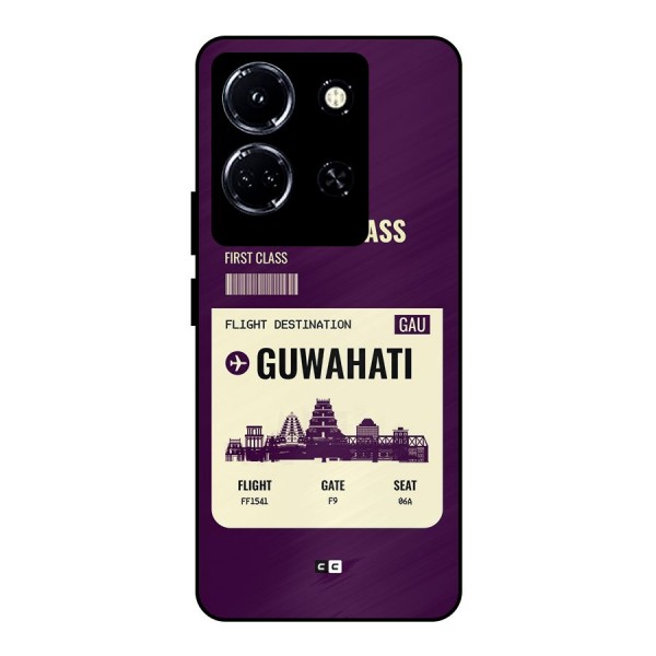 Guwahati Boarding Pass Metal Back Case for Infinix Note 30 5G
