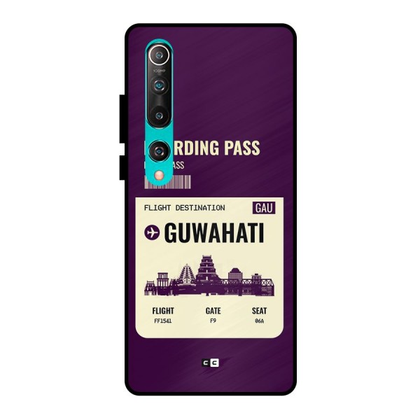 Guwahati Boarding Pass Metal Back Case for Mi 10
