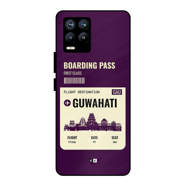 Guwahati Boarding Pass Metal Back Case for Realme 8 Pro