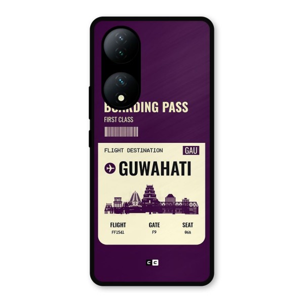 Guwahati Boarding Pass Metal Back Case for Vivo Y100