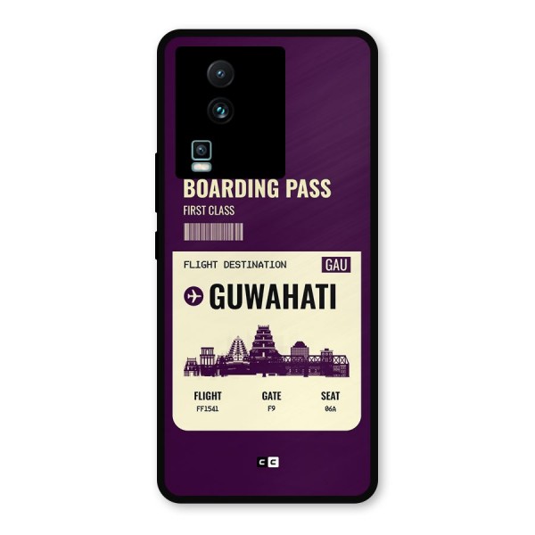 Guwahati Boarding Pass Metal Back Case for iQOO Neo 7 Pro