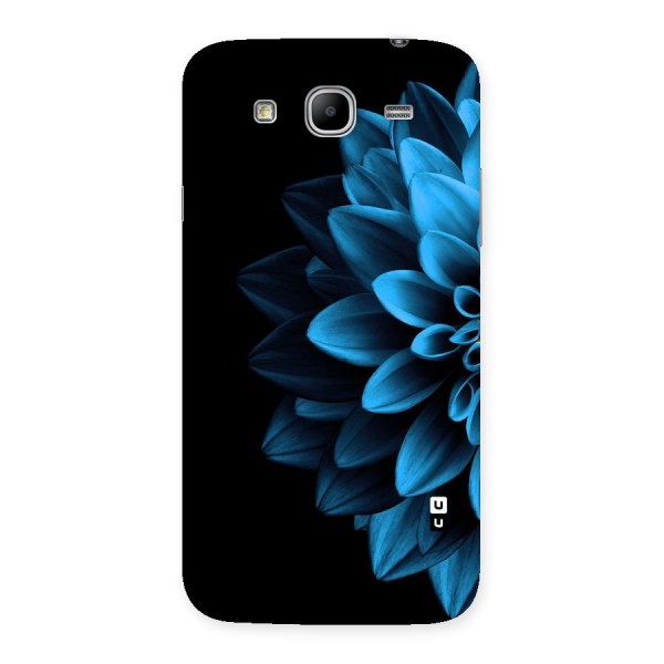Half Blue Flower Back Case for Galaxy Mega 5.8