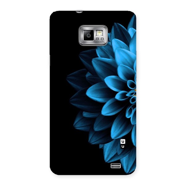 Half Blue Flower Back Case for Galaxy S2