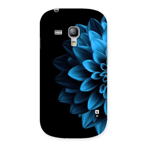 Half Blue Flower Back Case for Galaxy S3 Mini
