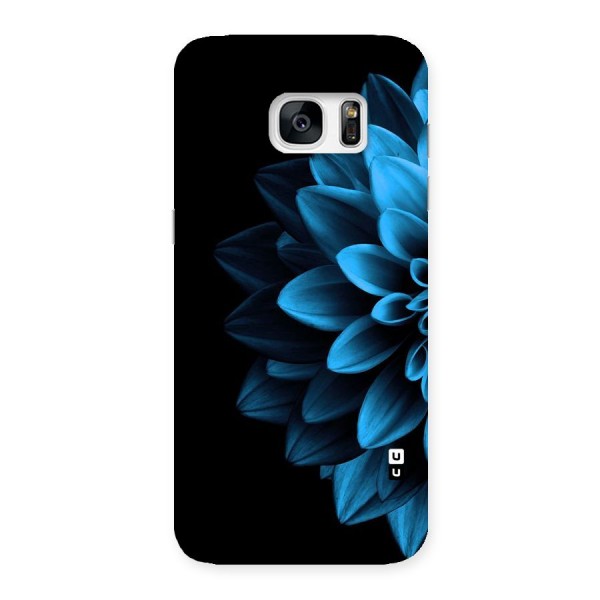 Half Blue Flower Back Case for Galaxy S7 Edge