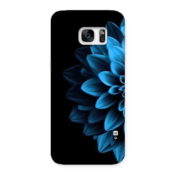 Half Blue Flower Back Case for Galaxy S7 Edge