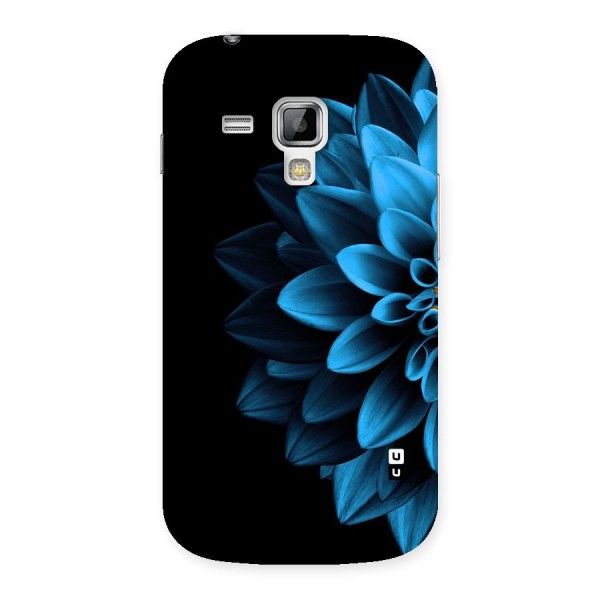 Half Blue Flower Back Case for Galaxy S Duos