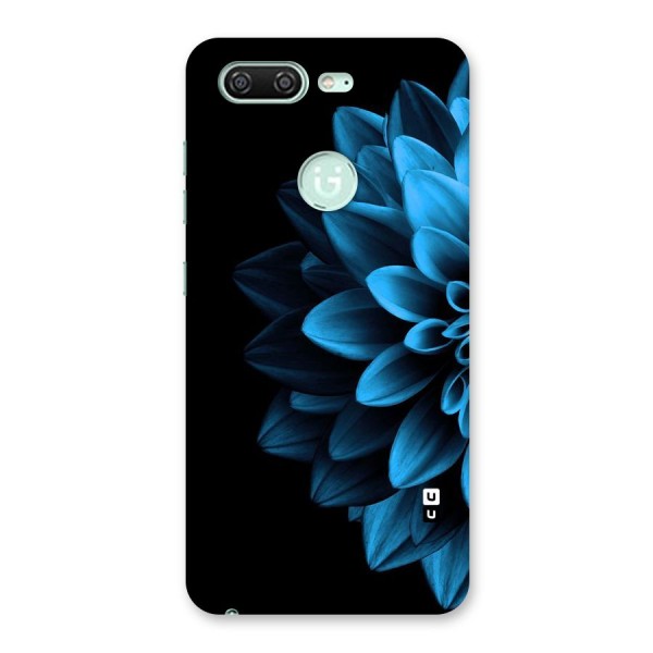 Half Blue Flower Back Case for Gionee S10