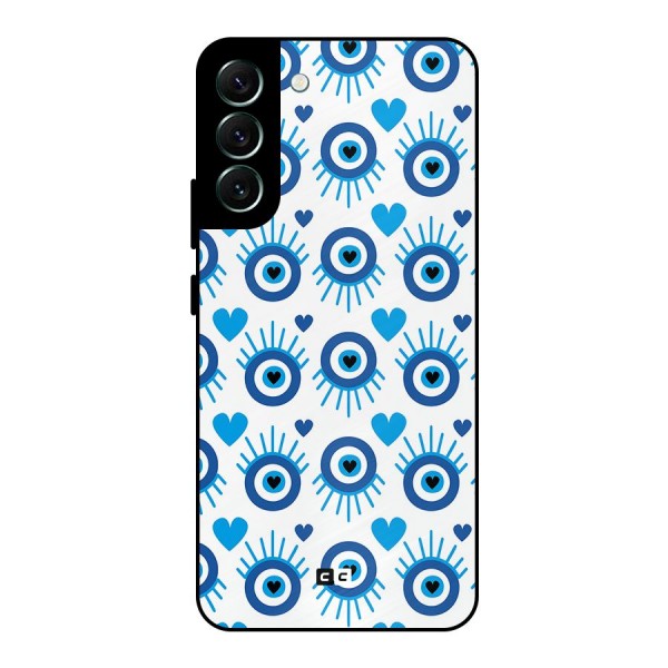 Hands Draw Eye Metal Back Case for Galaxy S22 Plus 5G