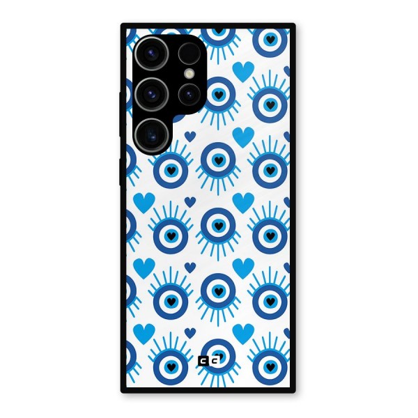 Hands Draw Eye Metal Back Case for Galaxy S23 Ultra