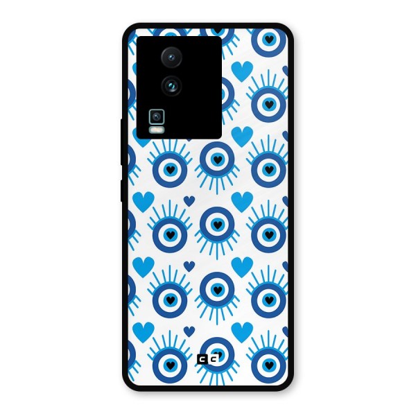 Hands Draw Eye Metal Back Case for iQOO Neo 7 Pro