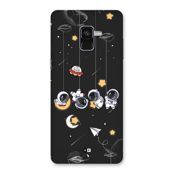 Hanging Astronauts Back Case for Galaxy A8 Plus