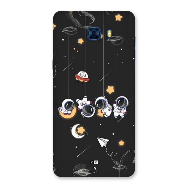 Hanging Astronauts Back Case for Galaxy C7 Pro