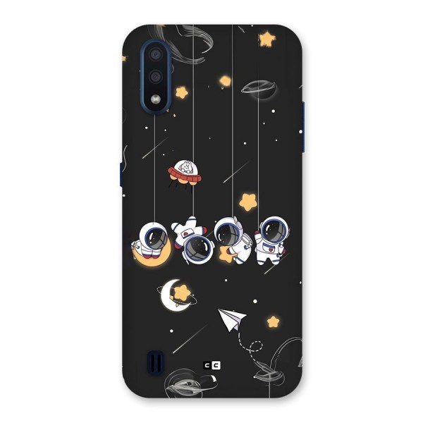 Hanging Astronauts Back Case for Galaxy M01