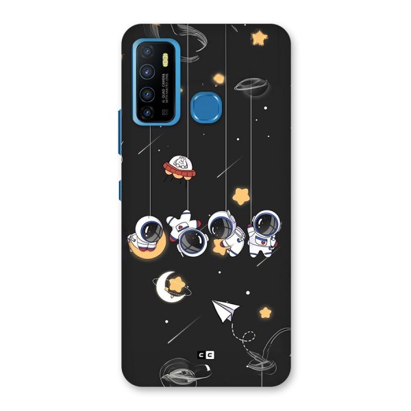 Hanging Astronauts Back Case for Infinix Hot 9