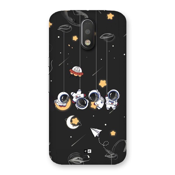 Hanging Astronauts Back Case for Moto G4 Plus