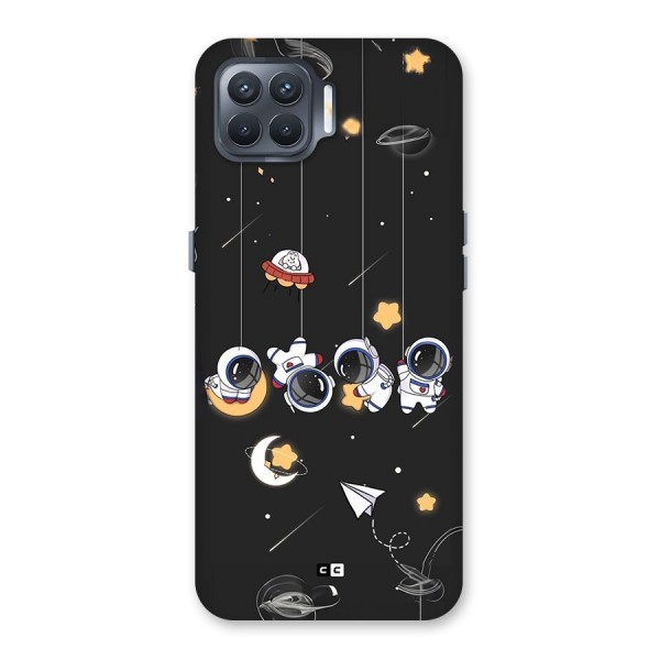 Hanging Astronauts Back Case for Oppo F17 Pro