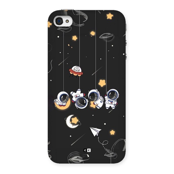 Hanging Astronauts Back Case for iPhone 4 4s