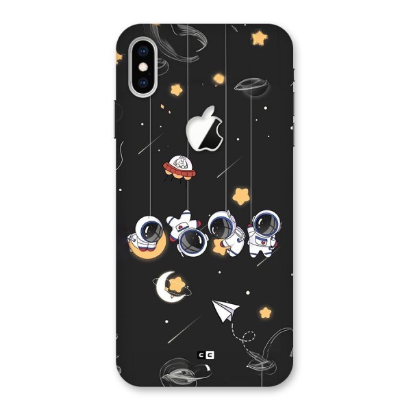 Hanging Astronauts Back Case for iPhone XS Max Apple Cut