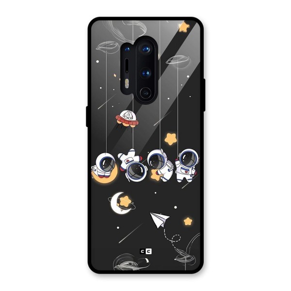 Hanging Astronauts Glass Back Case for OnePlus 8 Pro