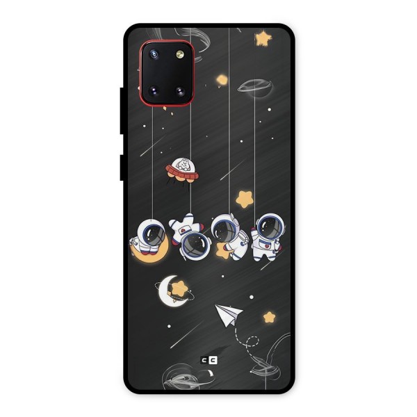 Hanging Astronauts Metal Back Case for Galaxy Note 10 Lite