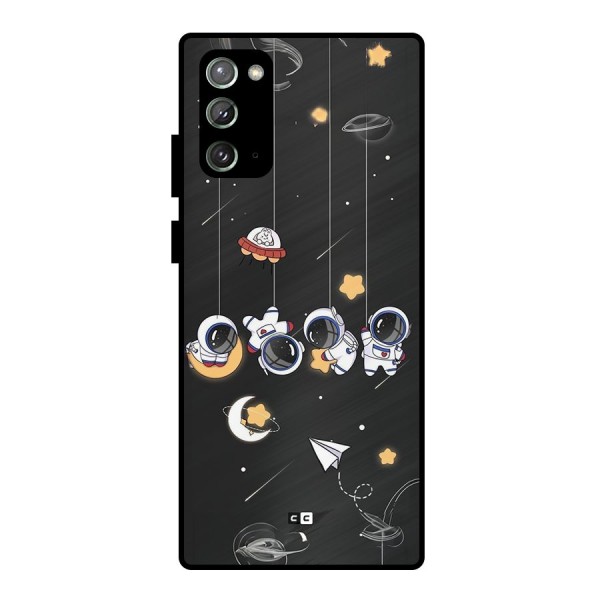 Hanging Astronauts Metal Back Case for Galaxy Note 20