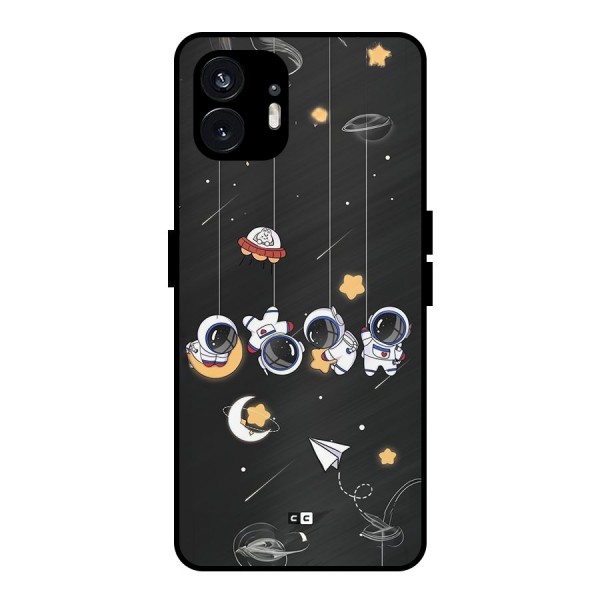 Hanging Astronauts Metal Back Case for Nothing Phone 2
