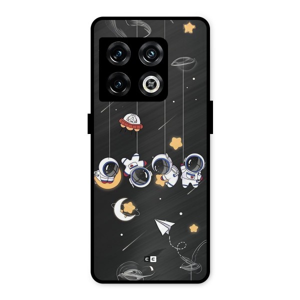 Hanging Astronauts Metal Back Case for OnePlus 10 Pro 5G