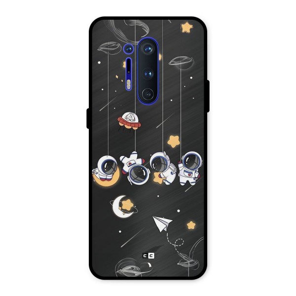 Hanging Astronauts Metal Back Case for OnePlus 8 Pro