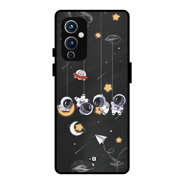 Hanging Astronauts Metal Back Case for OnePlus 9