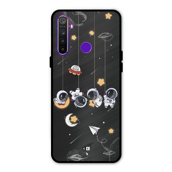 Hanging Astronauts Metal Back Case for Realme 5