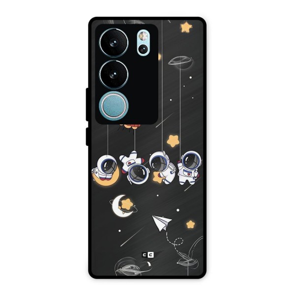 Hanging Astronauts Metal Back Case for Vivo V29