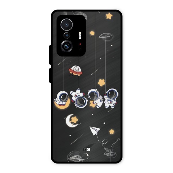 Hanging Astronauts Metal Back Case for Xiaomi 11T Pro