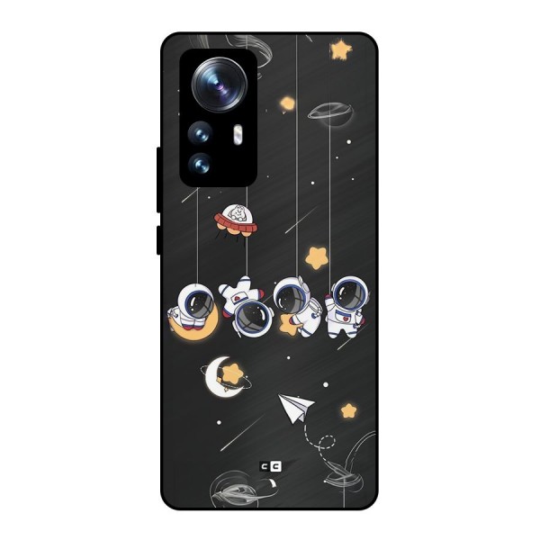 Hanging Astronauts Metal Back Case for Xiaomi 12 Pro