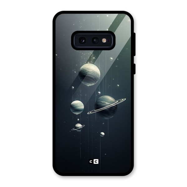 Hanging Planets Glass Back Case for Galaxy S10e