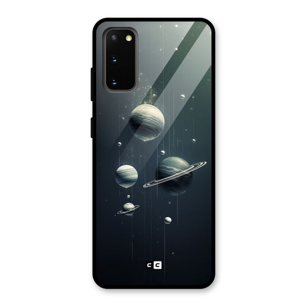 Hanging Planets Glass Back Case for Galaxy S20