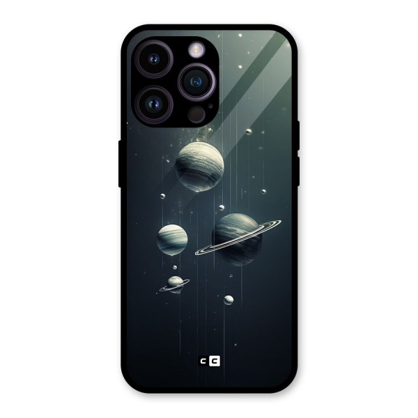 Hanging Planets Glass Back Case for iPhone 14 Pro Max