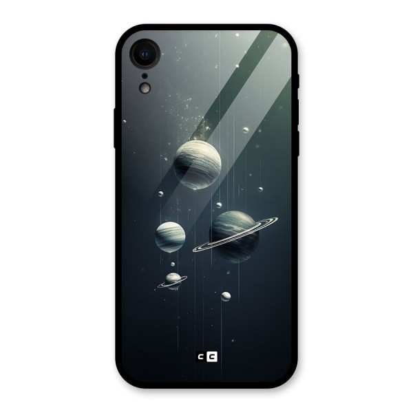 Hanging Planets Glass Back Case for iPhone XR