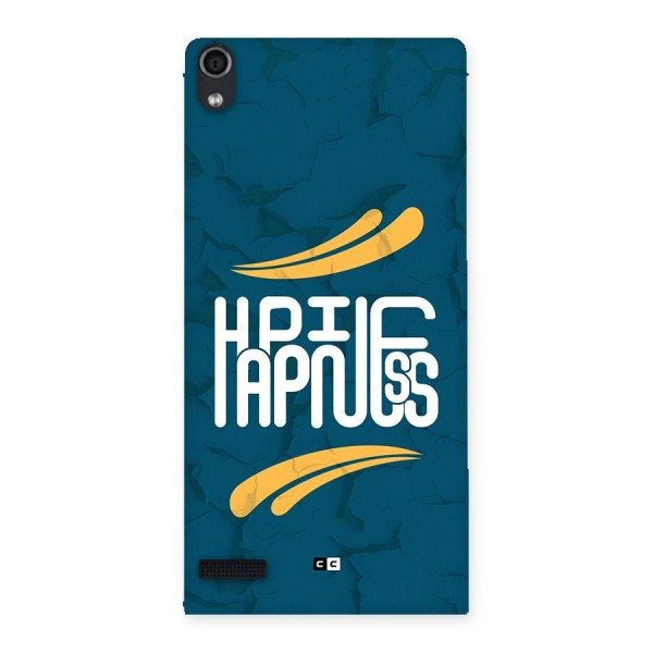 Happpiness Typography Back Case for Ascend P6