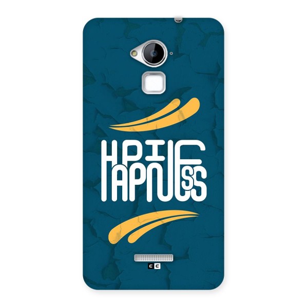 Happpiness Typography Back Case for Coolpad Note 3