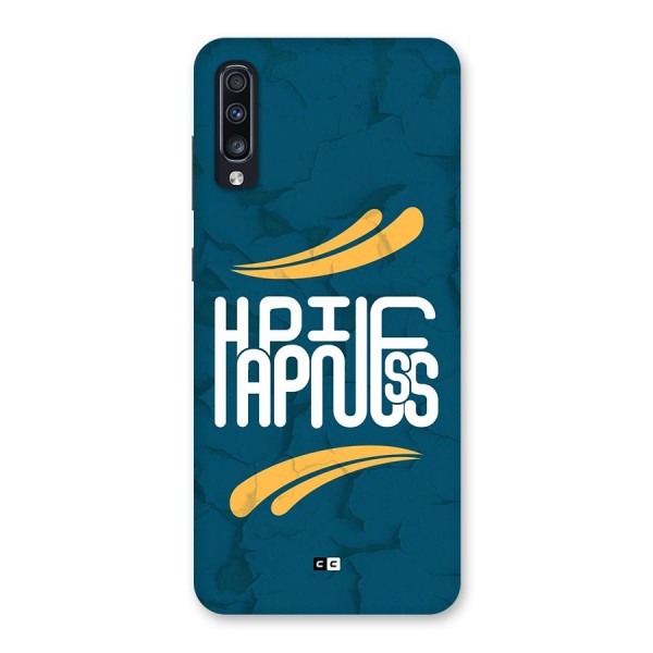 Happpiness Typography Back Case for Galaxy A70