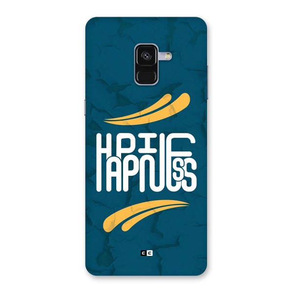 Happpiness Typography Back Case for Galaxy A8 Plus